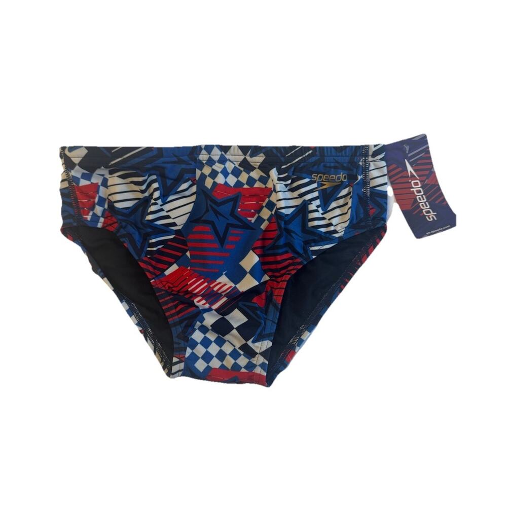 Speedo Endurance Overdrive True Cobalt Swim Briefs Men’s 32 NWT